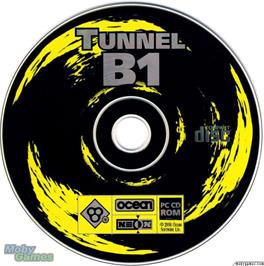 Artwork on the Disc for Tunnel B1 on the Microsoft DOS.
