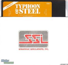 Artwork on the Disc for Typhoon of Steel on the Microsoft DOS.