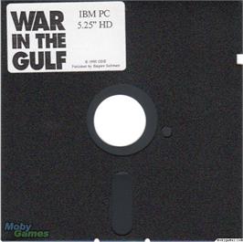 Artwork on the Disc for War in the Gulf on the Microsoft DOS.