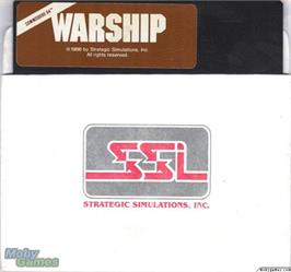 Artwork on the Disc for Warship on the Microsoft DOS.