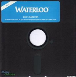 Artwork on the Disc for Waterloo on the Microsoft DOS.