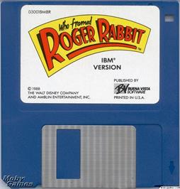 Artwork on the Disc for Who Framed Roger Rabbit on the Microsoft DOS.