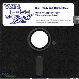 Artwork on the Disc for Win, Lose, or Draw on the Microsoft DOS.