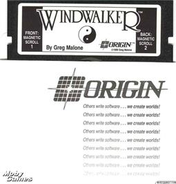 Artwork on the Disc for Windwalker on the Microsoft DOS.