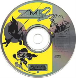 Artwork on the Disc for Zool 2 on the Microsoft DOS.