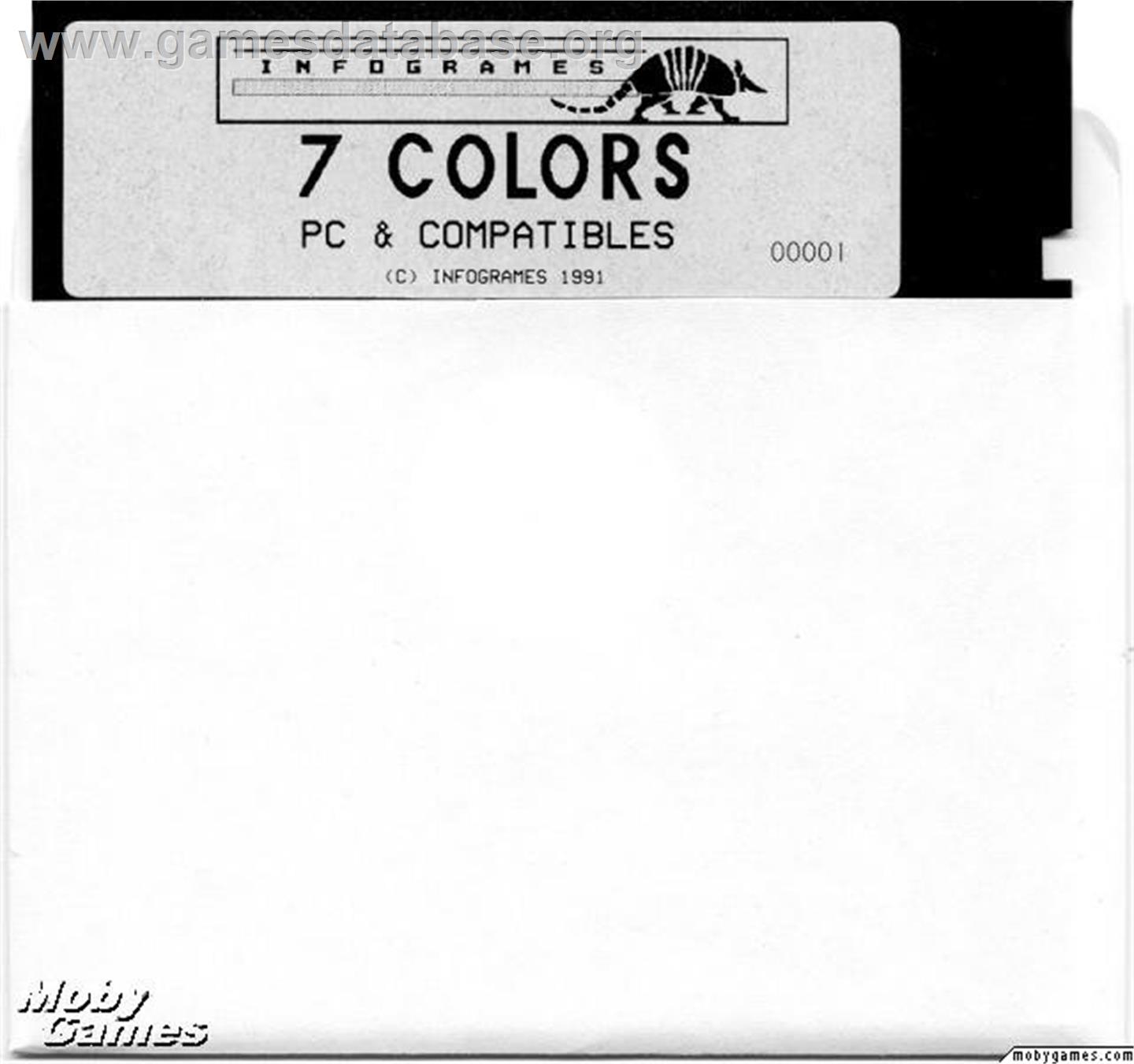 7 Colors - Microsoft DOS - Artwork - Disc