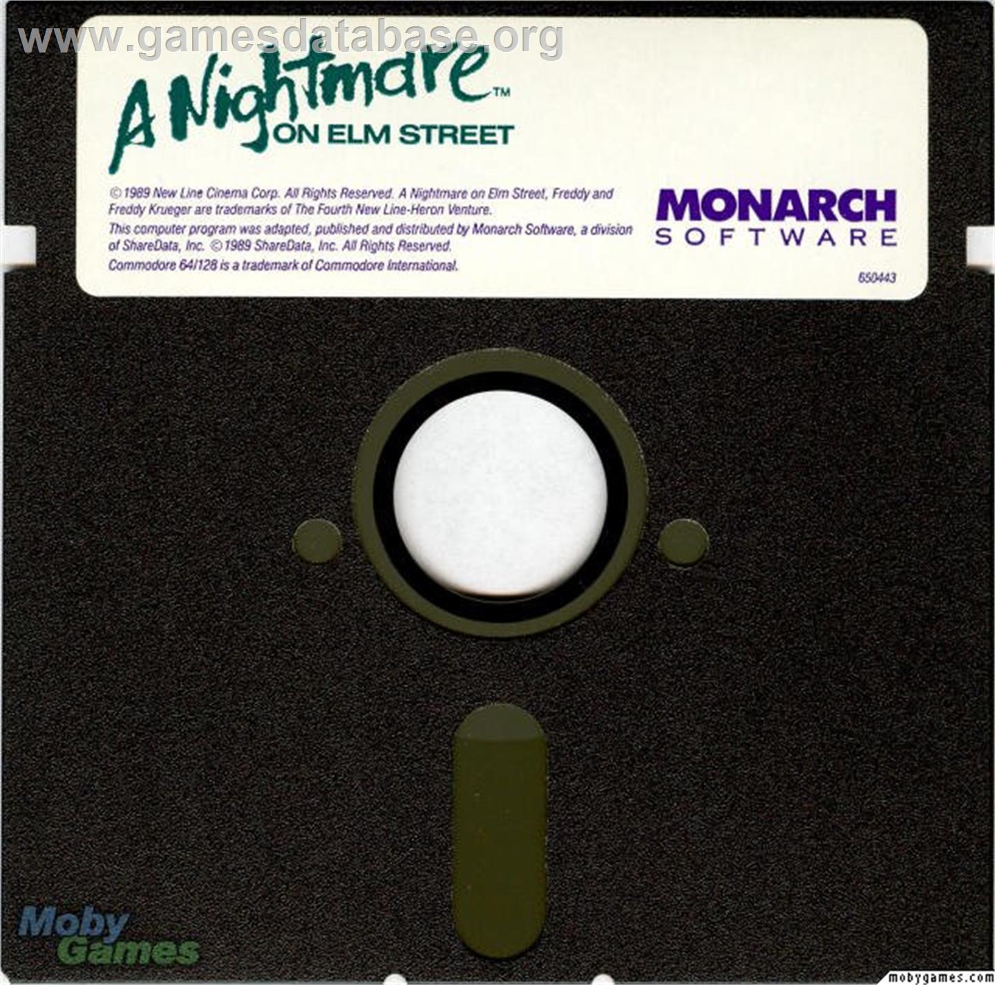 A Nightmare on Elm Street - Microsoft DOS - Artwork - Disc