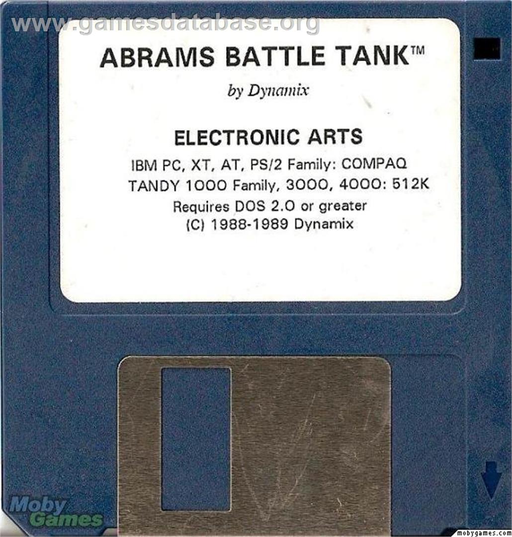 Abrams Battle Tank - Microsoft DOS - Artwork - Disc