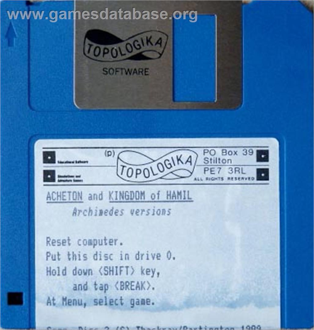 Acheton - Microsoft DOS - Artwork - Disc