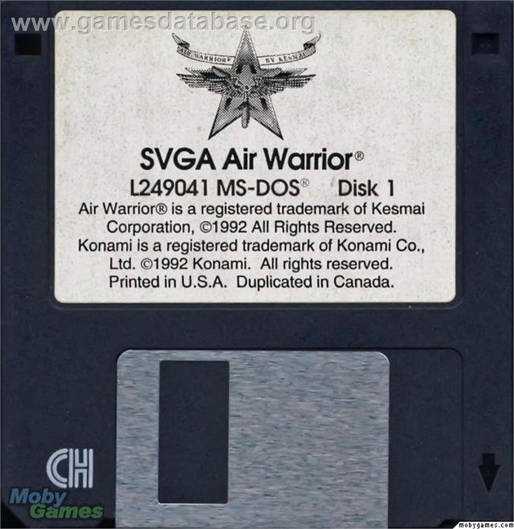 Air Warrior - Microsoft DOS - Artwork - Disc