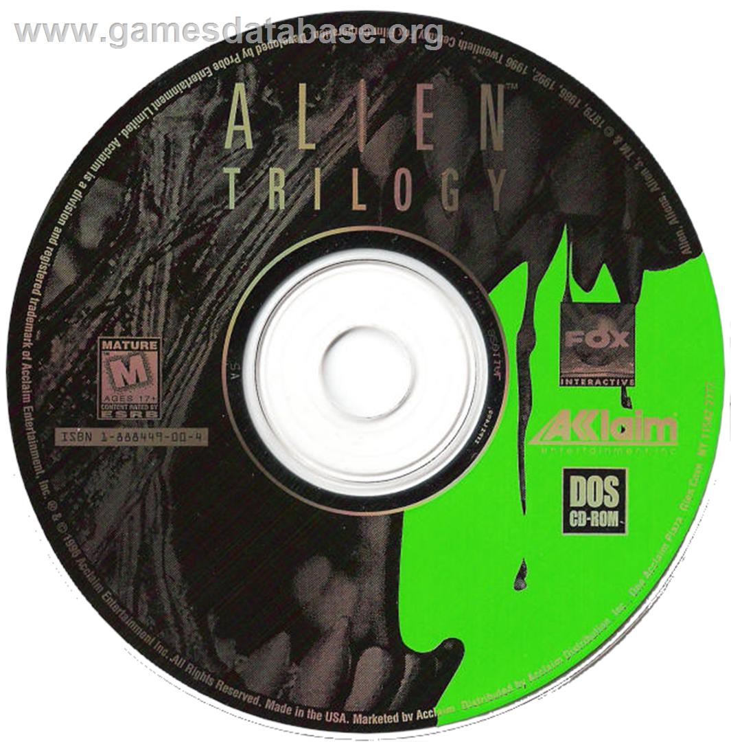 Alien Trilogy - Microsoft DOS - Artwork - Disc