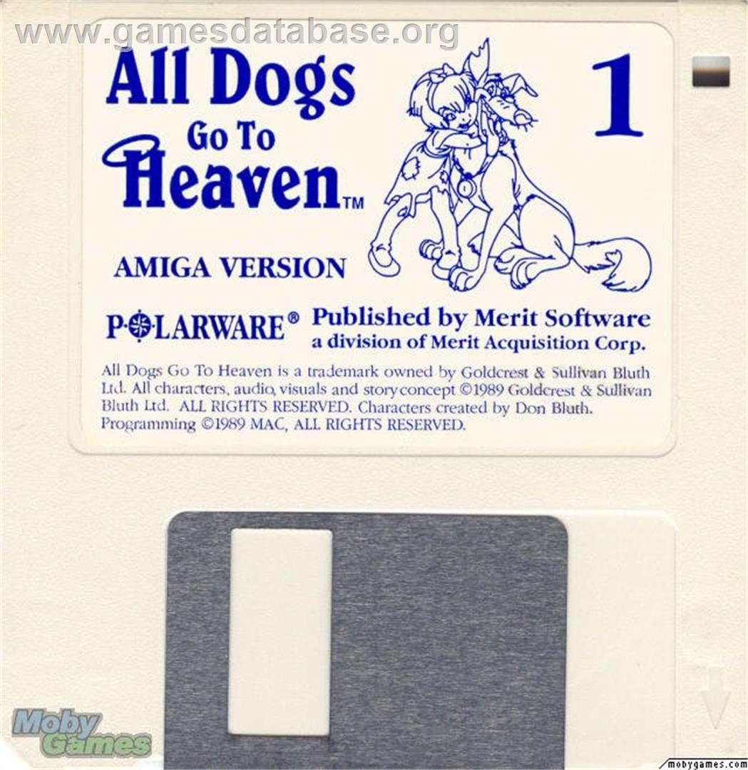 All Dogs Go to Heaven - Microsoft DOS - Artwork - Disc