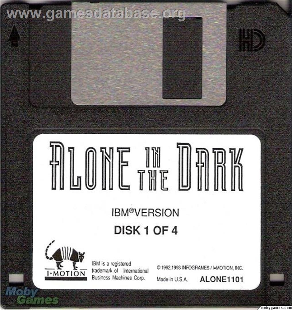 Alone in the Dark - Microsoft DOS - Artwork - Disc