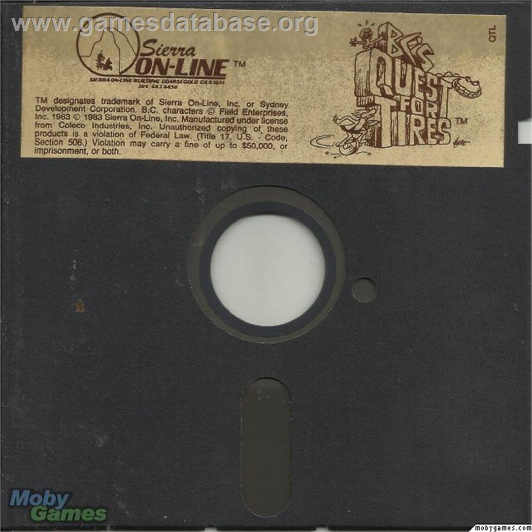 BC's Quest for Tires - Microsoft DOS - Artwork - Disc