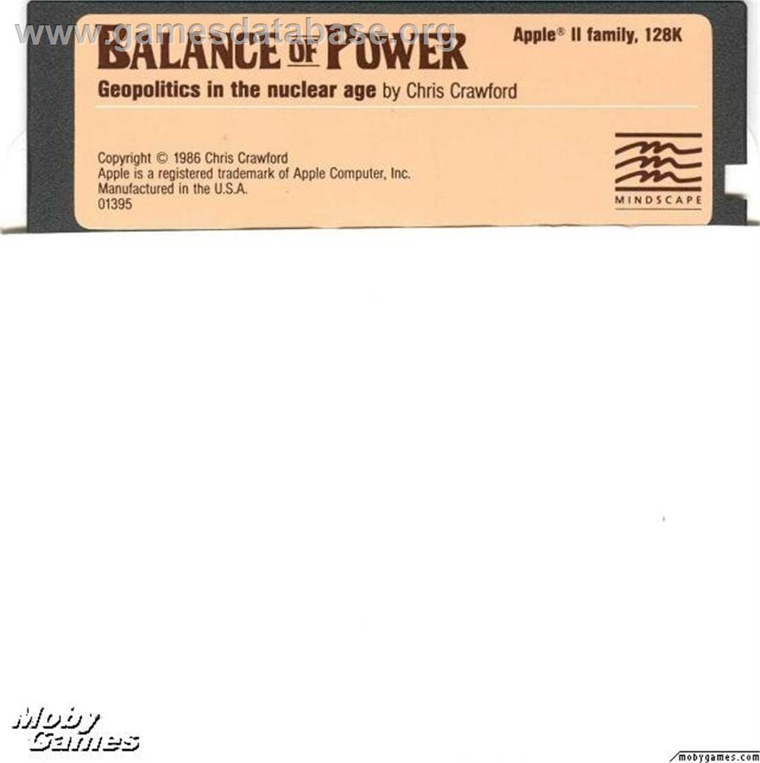 Balance of Power - Microsoft DOS - Artwork - Disc