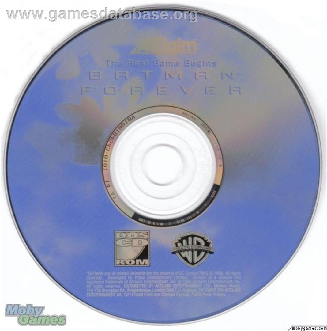 Batman Forever - Microsoft DOS - Artwork - Disc