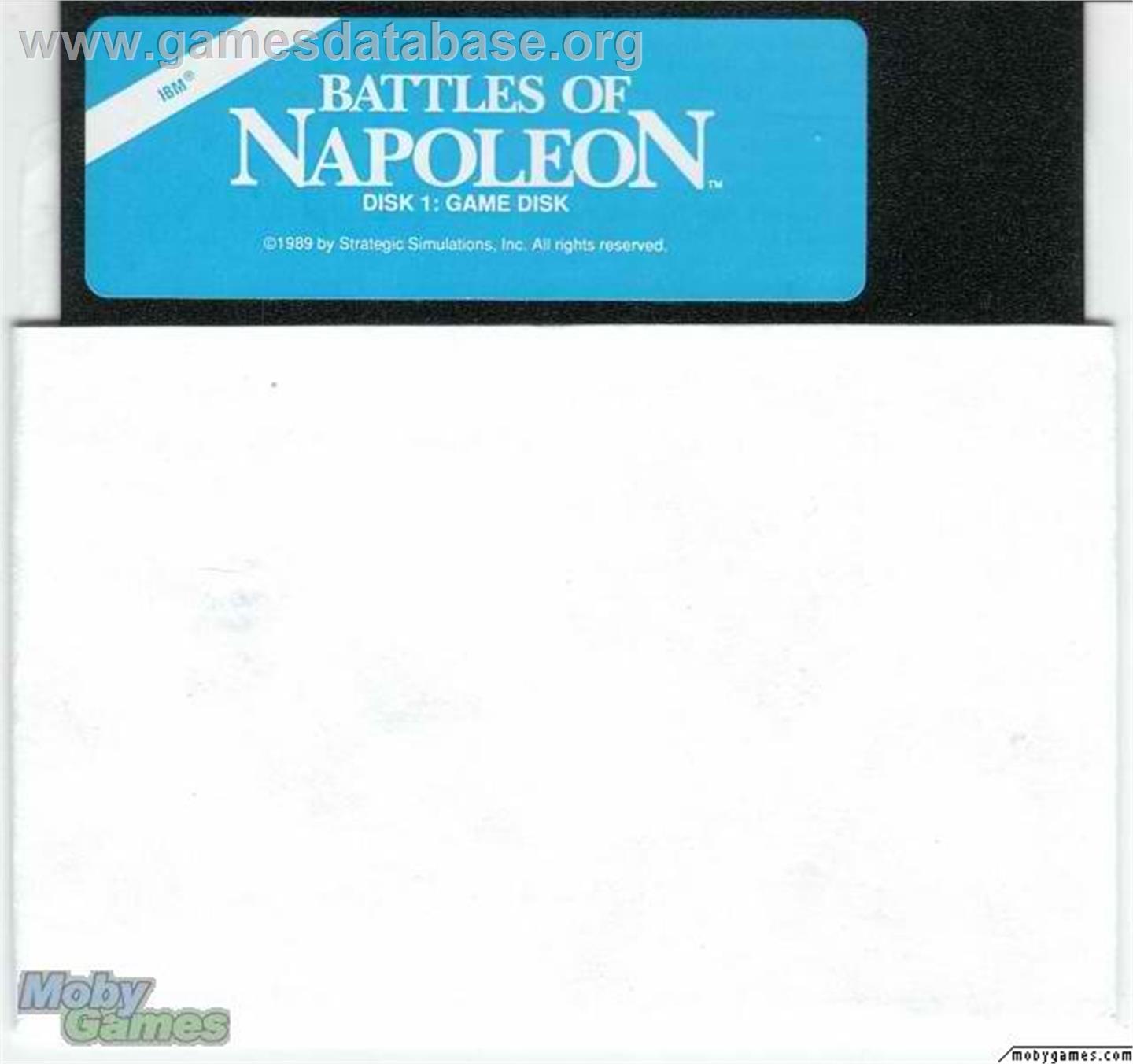 Battles of Napoleon - Microsoft DOS - Artwork - Disc