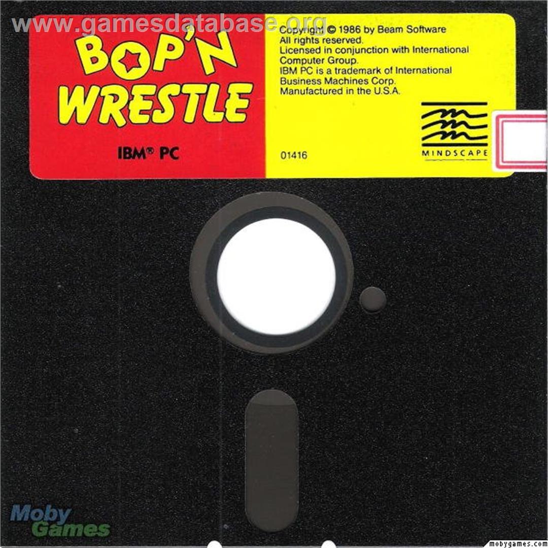 Bop'N Wrestle - Microsoft DOS - Artwork - Disc