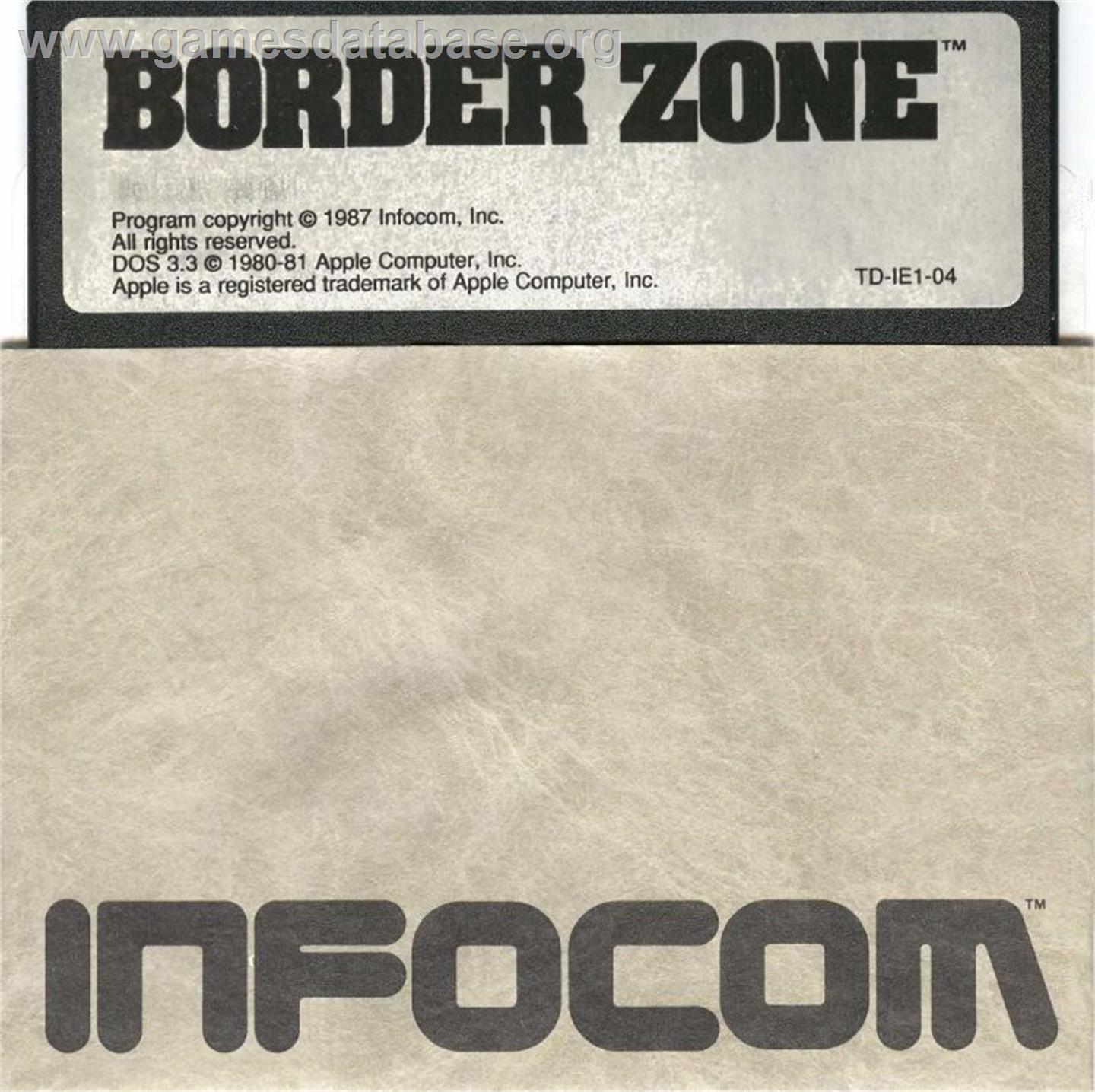 Border Zone - Microsoft DOS - Artwork - Disc