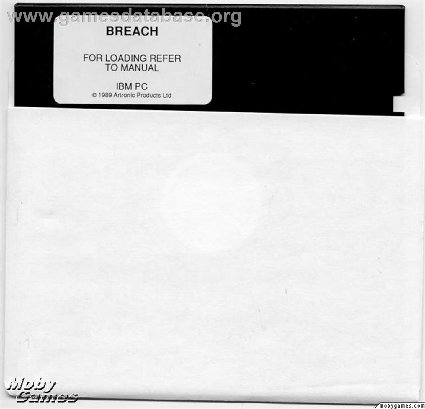 Breach - Microsoft DOS - Artwork - Disc