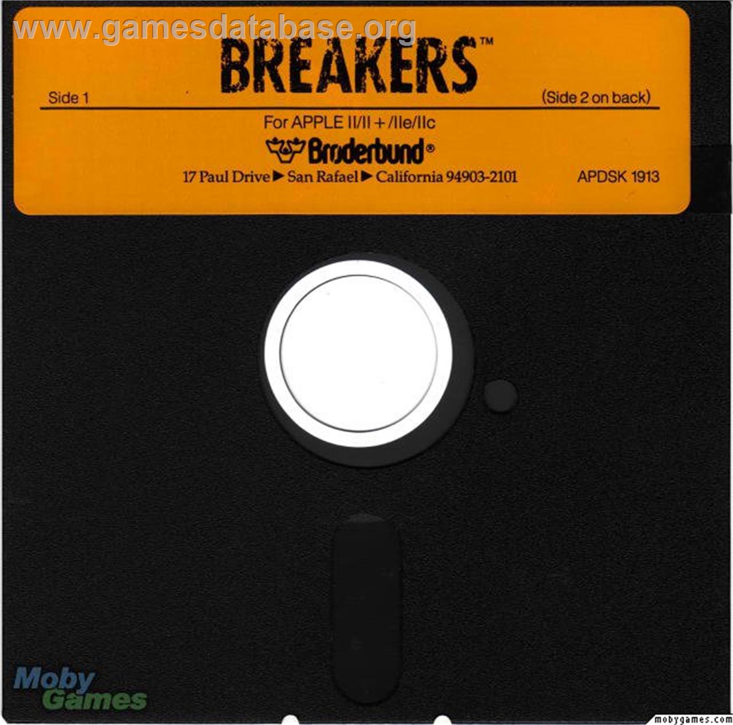 Breakers - Microsoft DOS - Artwork - Disc