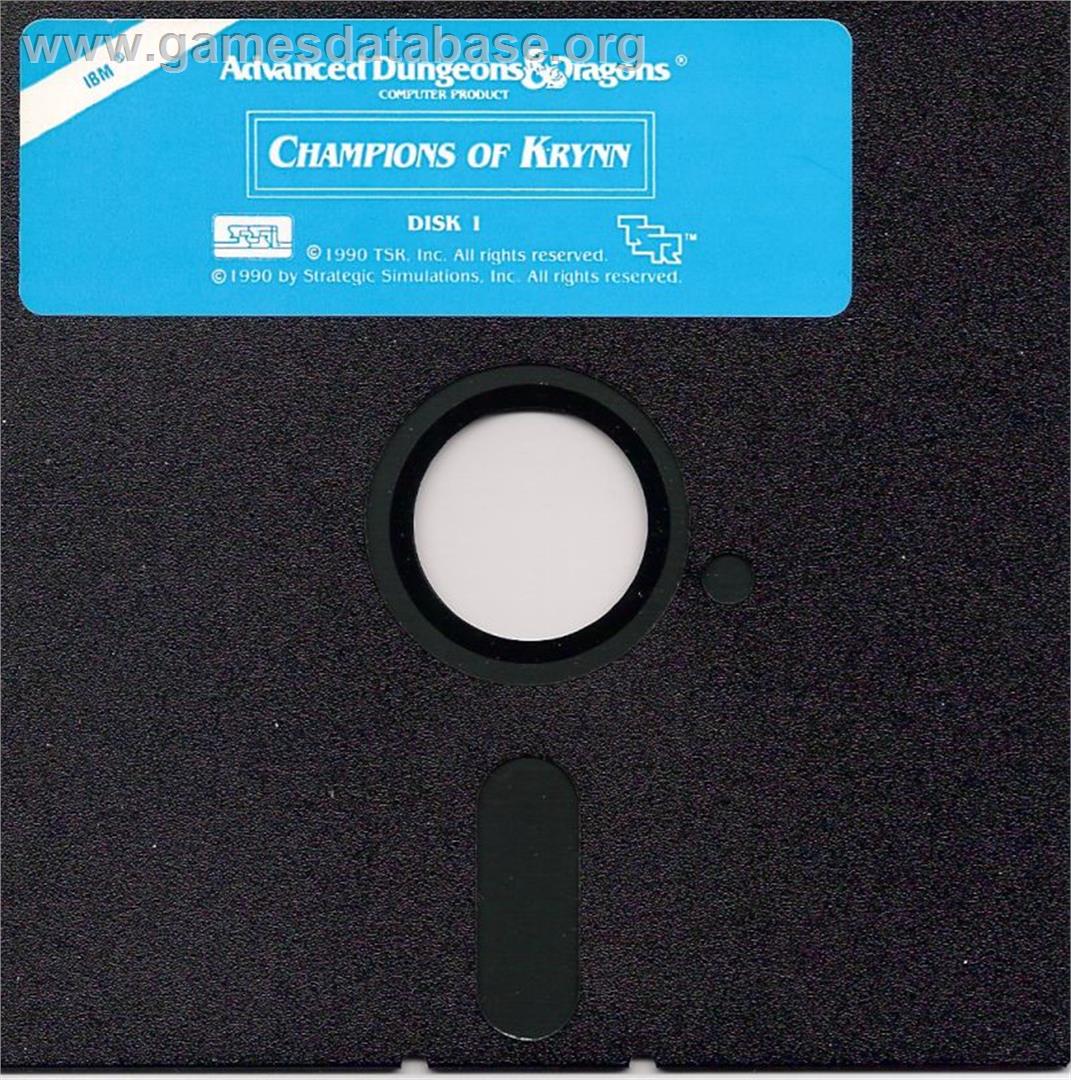Champions of Krynn - Microsoft DOS - Artwork - Disc