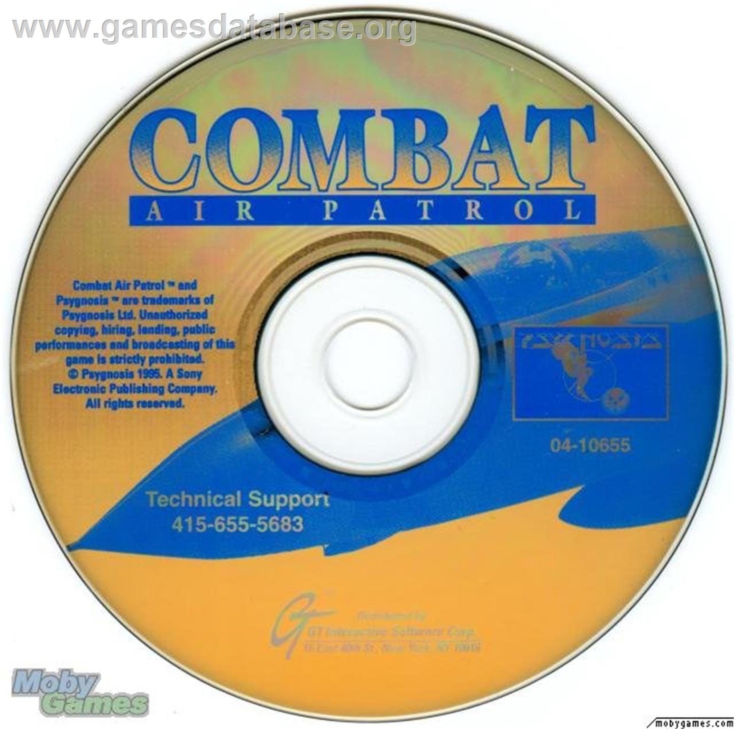Combat Air Patrol - Microsoft DOS - Artwork - Disc