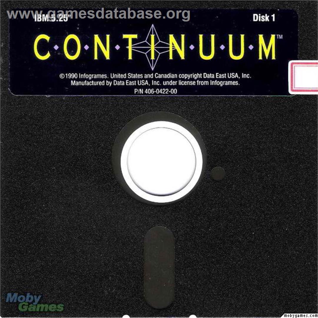 Continuum - Microsoft DOS - Artwork - Disc