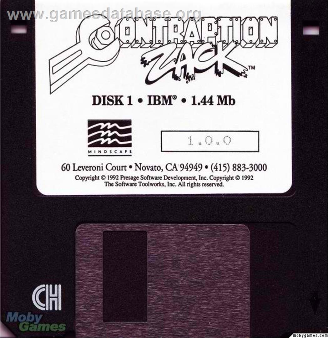 Contraption Zack - Microsoft DOS - Artwork - Disc