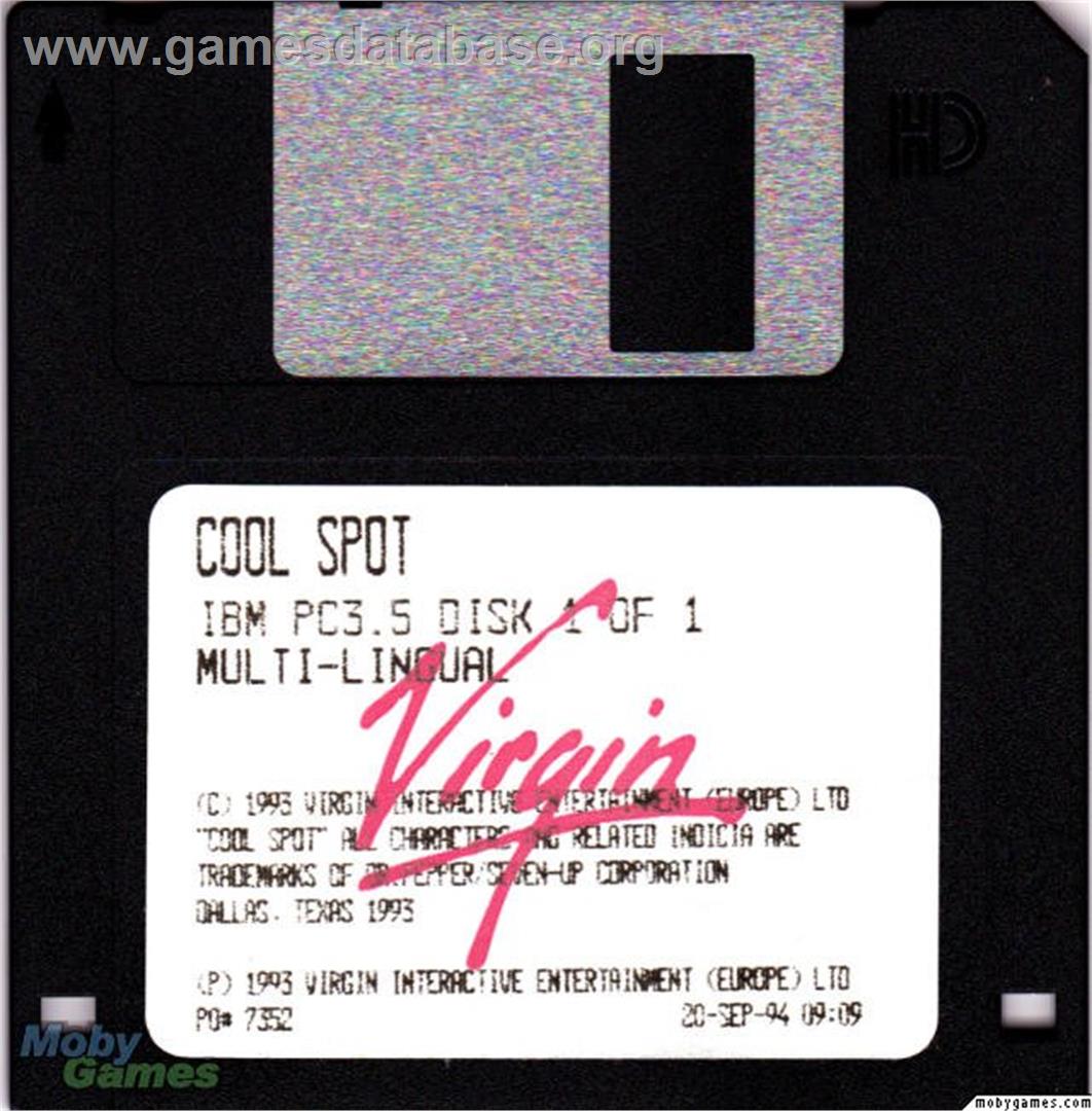 Cool Spot - Microsoft DOS - Artwork - Disc