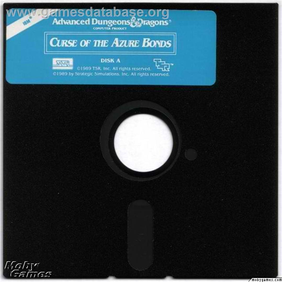 Curse of the Azure Bonds - Microsoft DOS - Artwork - Disc