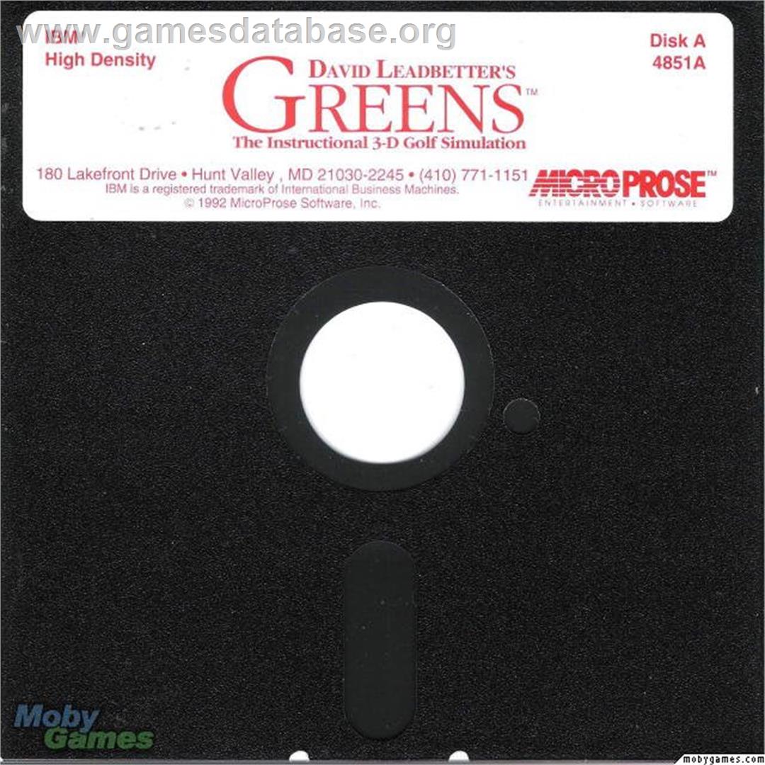 David Leadbetter's Greens - Microsoft DOS - Artwork - Disc