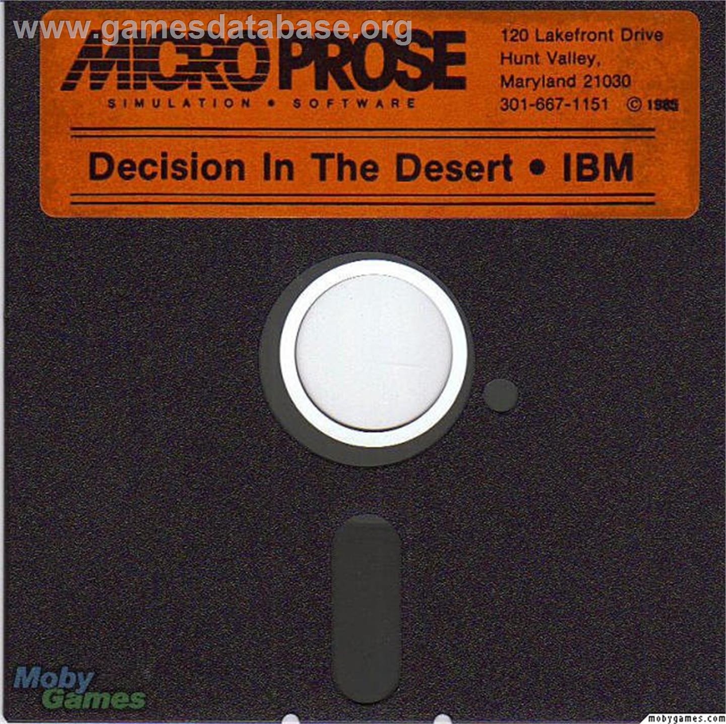 Decision in the Desert - Microsoft DOS - Artwork - Disc