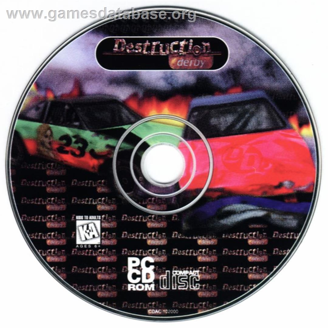 Destruction Derby - Microsoft DOS - Artwork - Disc