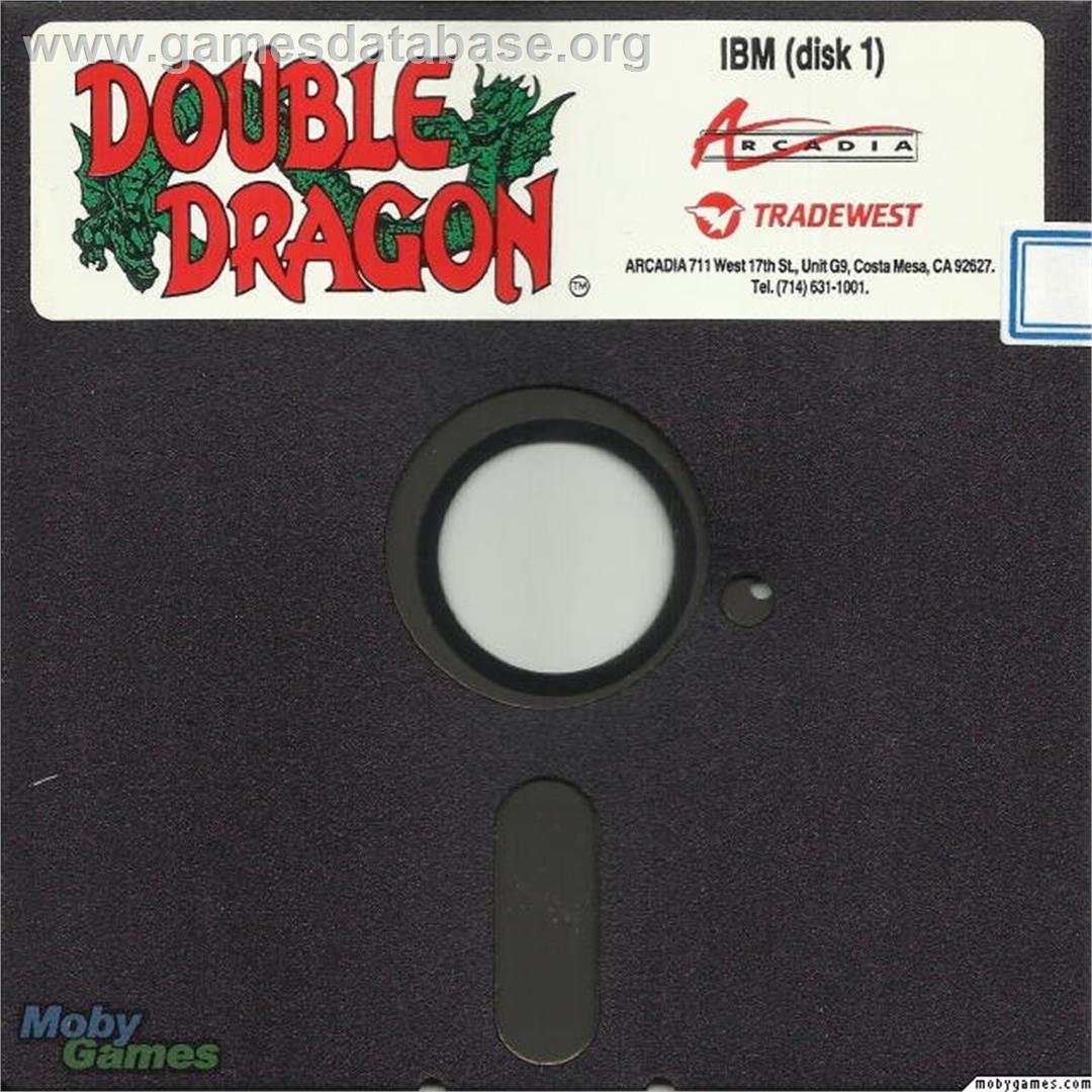 Double Dragon - Microsoft DOS - Artwork - Disc