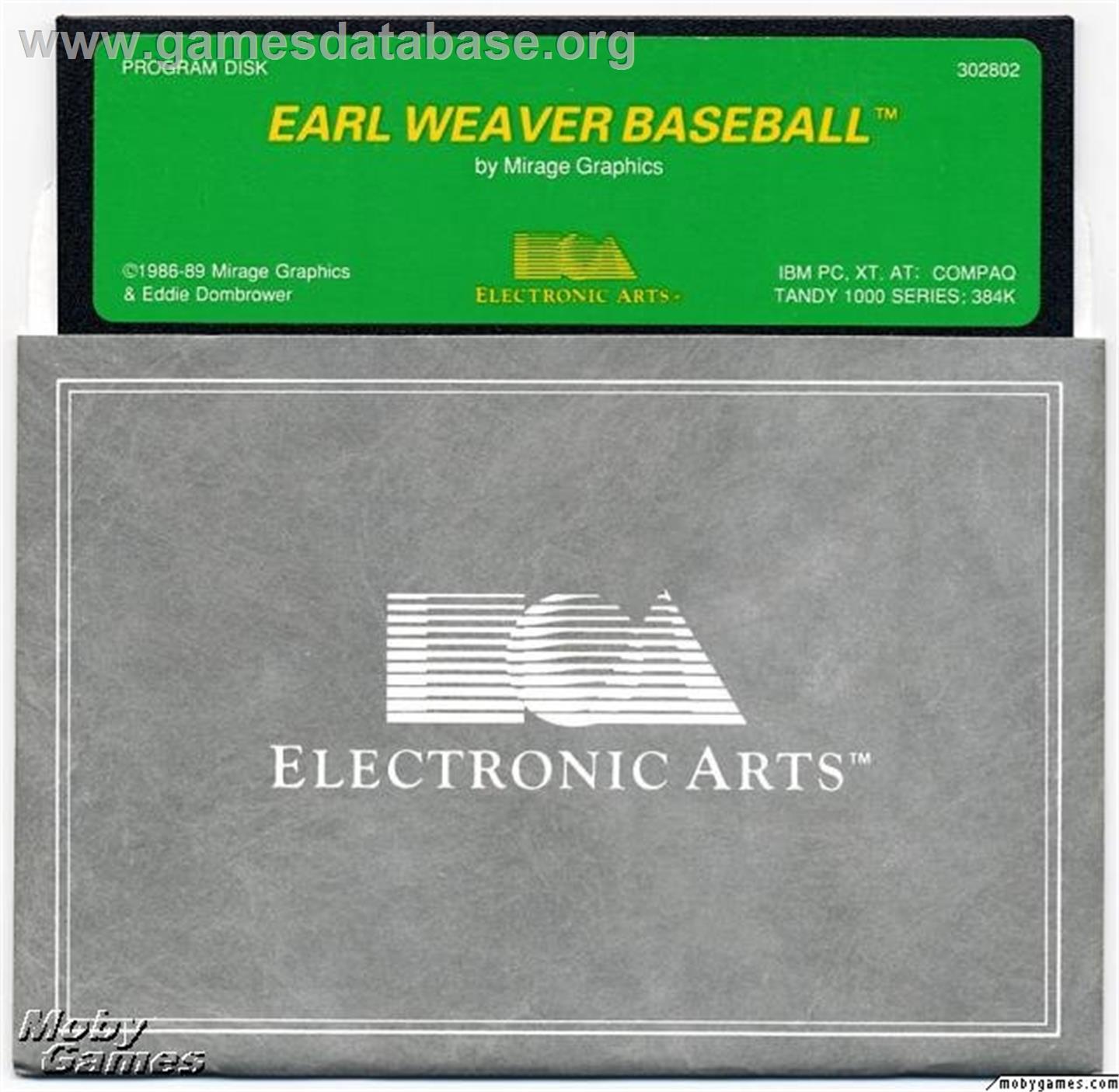 Earl Weaver Baseball - Microsoft DOS - Artwork - Disc