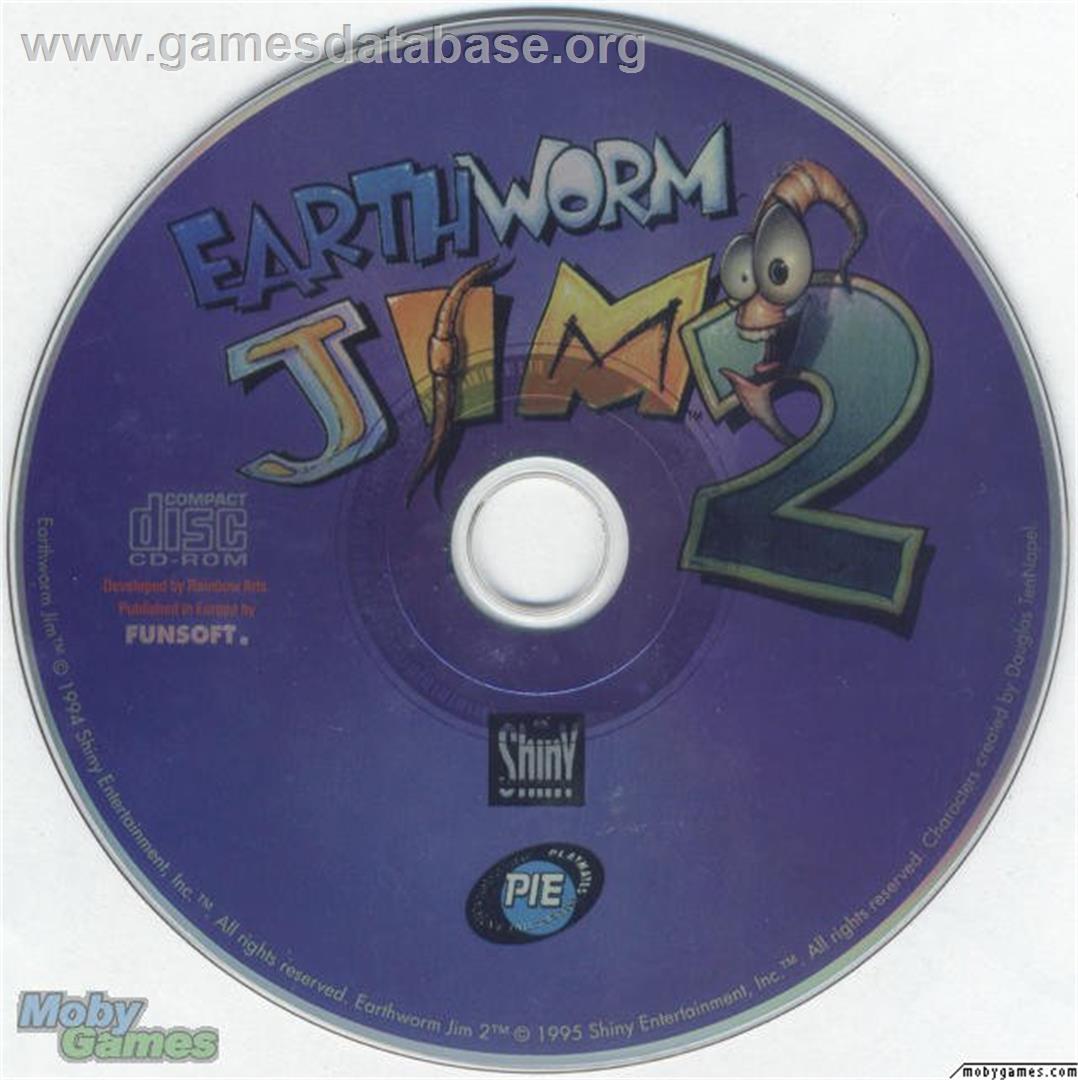 Earthworm Jim 2 - Microsoft DOS - Artwork - Disc