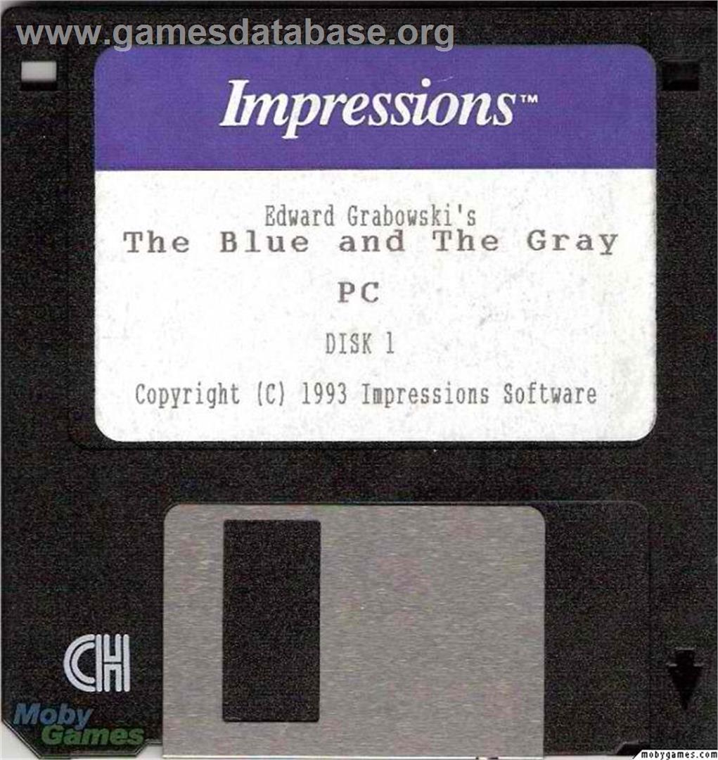 Edward Grabowski's The Blue & The Gray - Microsoft DOS - Artwork - Disc