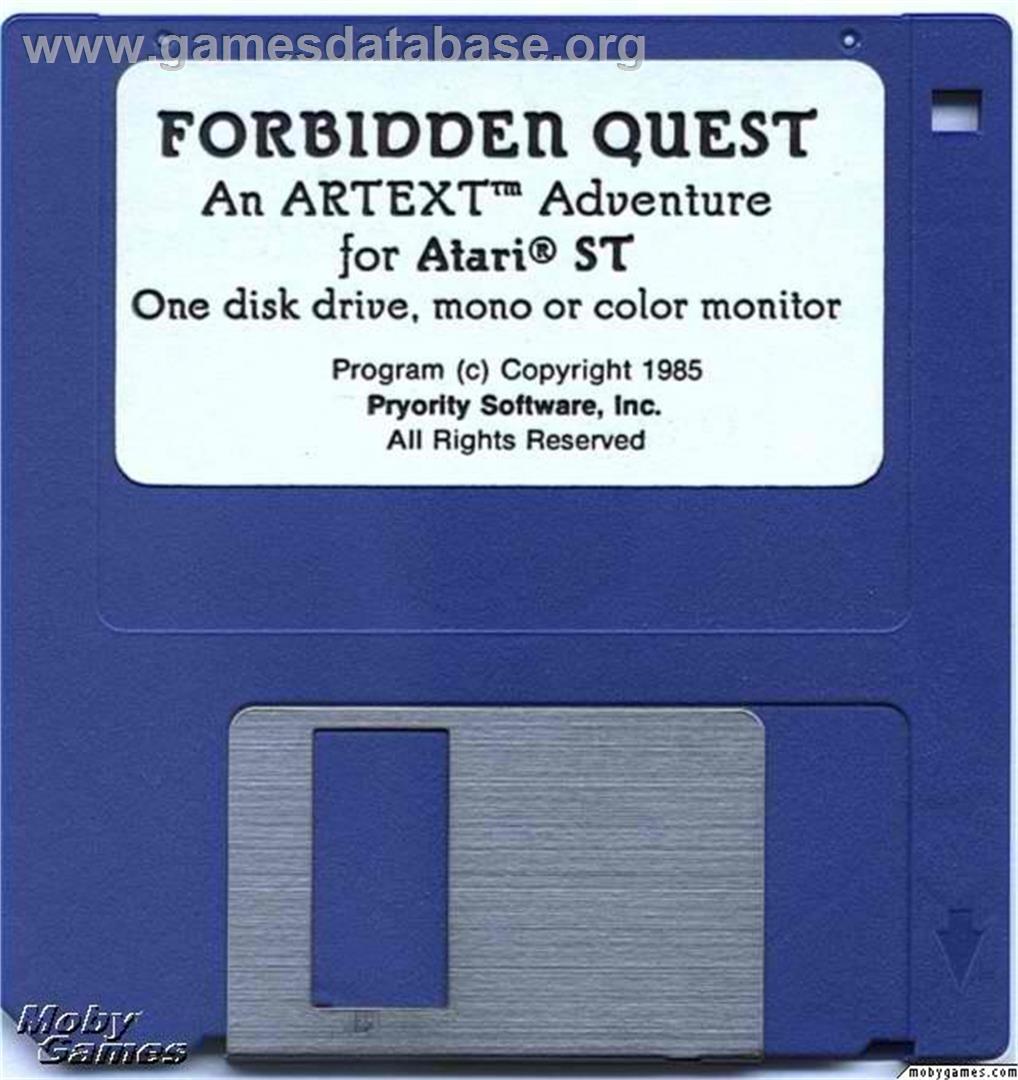Forbidden Quest - Microsoft DOS - Artwork - Disc