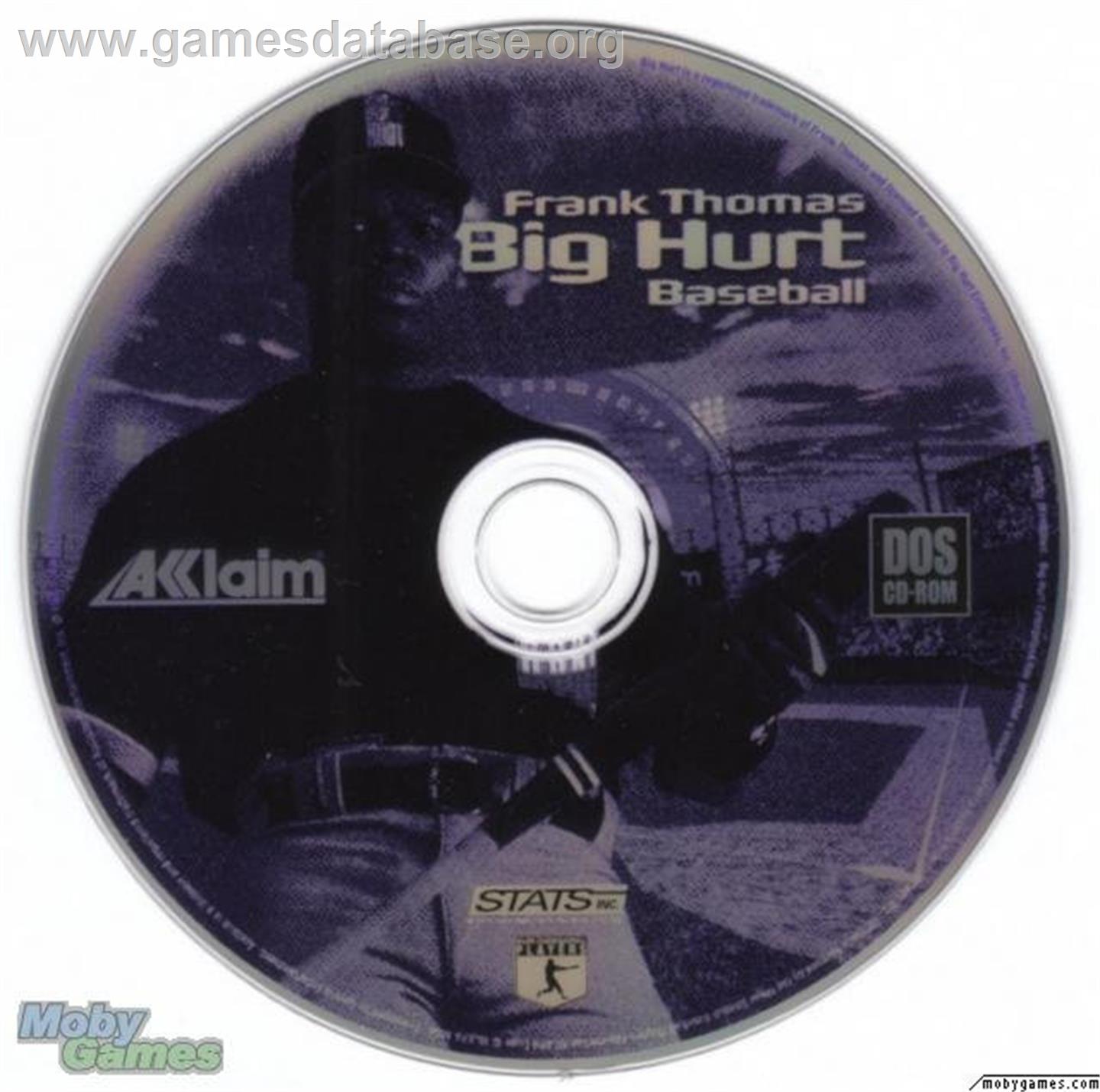 Frank Thomas Big Hurt Baseball - Microsoft DOS - Artwork - Disc
