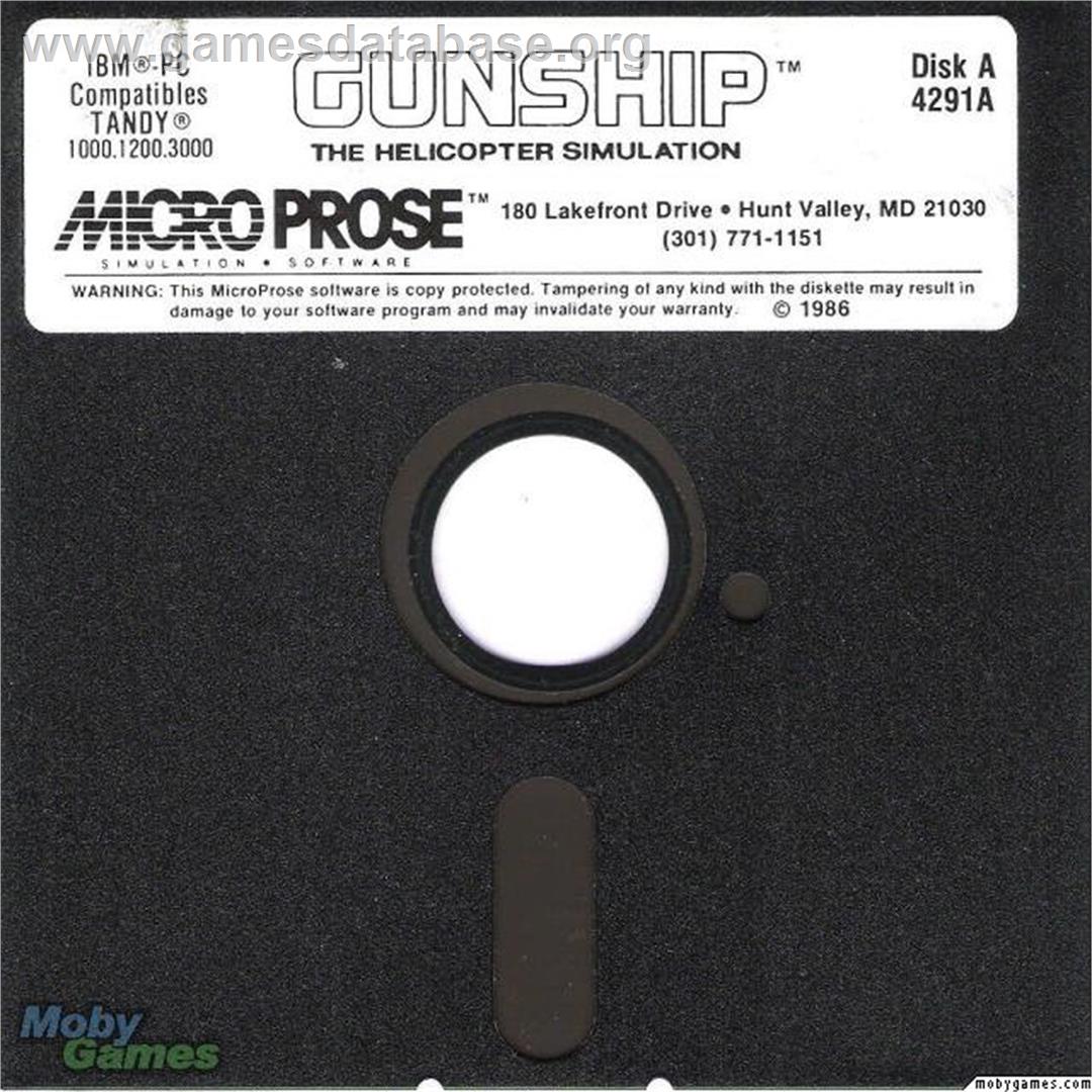 Gunship - Microsoft DOS - Artwork - Disc