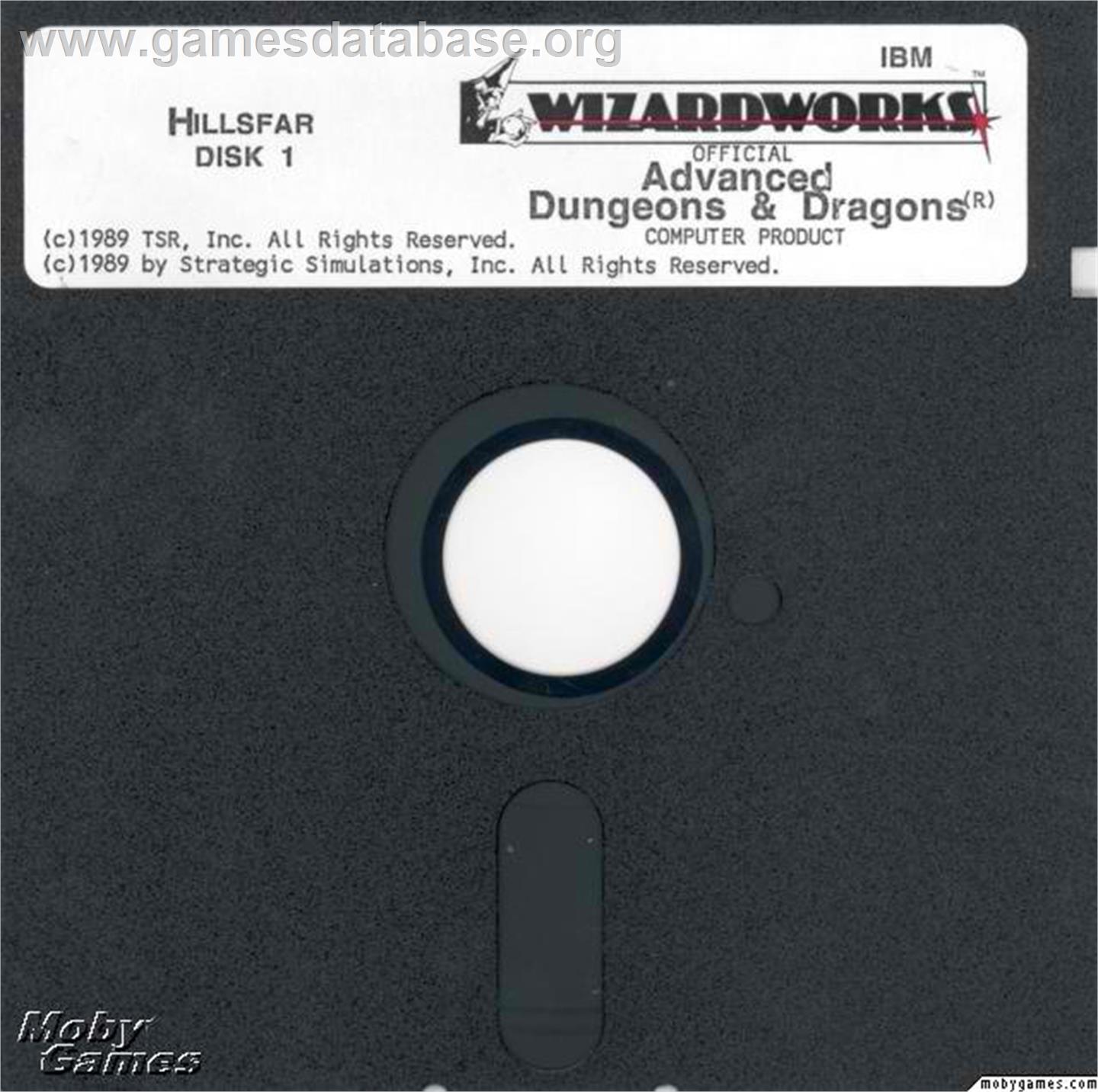 Hillsfar - Microsoft DOS - Artwork - Disc