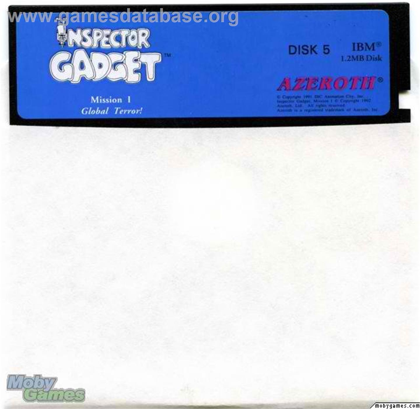 Inspector Gadget - Microsoft DOS - Artwork - Disc