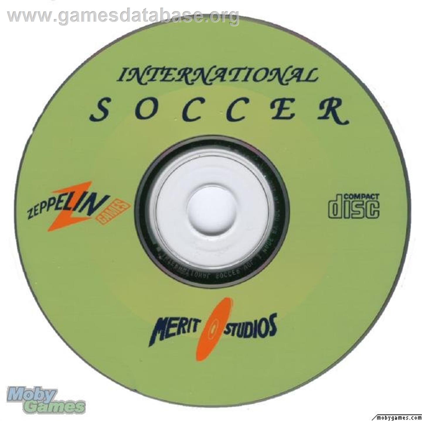 International Soccer - Microsoft DOS - Artwork - Disc