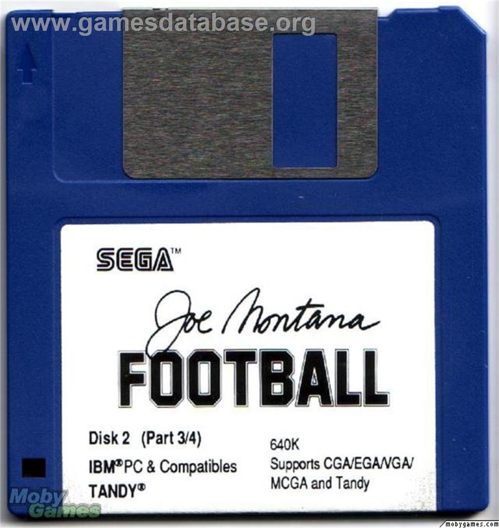 Joe Montana Football - Microsoft DOS - Artwork - Disc