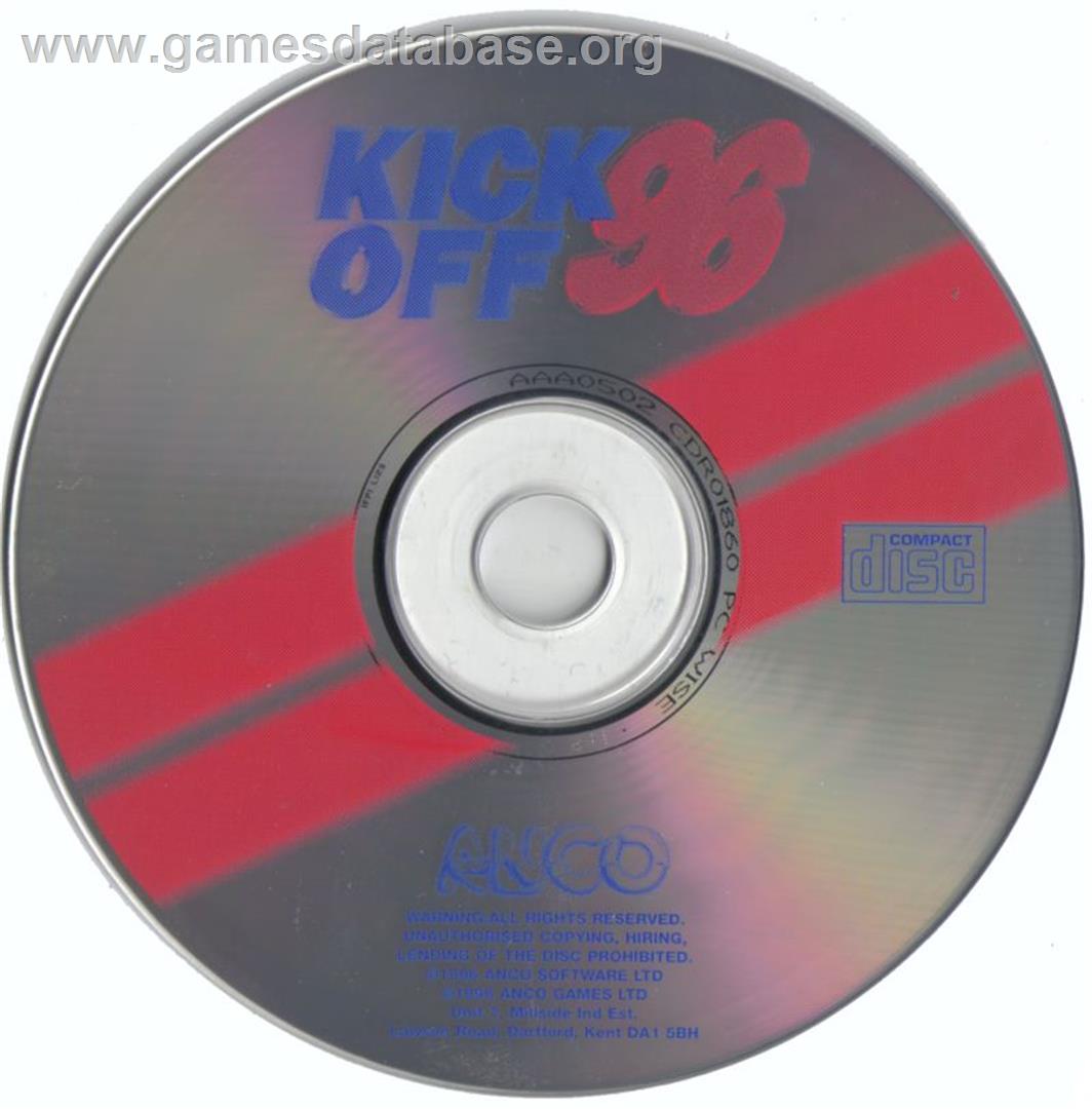 Kick Off 96 - Microsoft DOS - Artwork - Disc