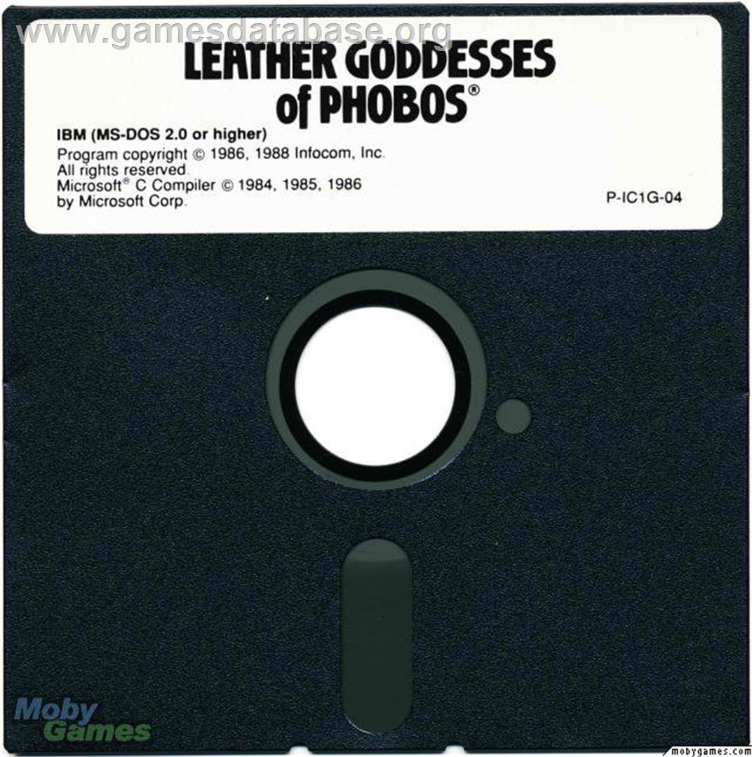 Leather Goddesses of Phobos - Microsoft DOS - Artwork - Disc