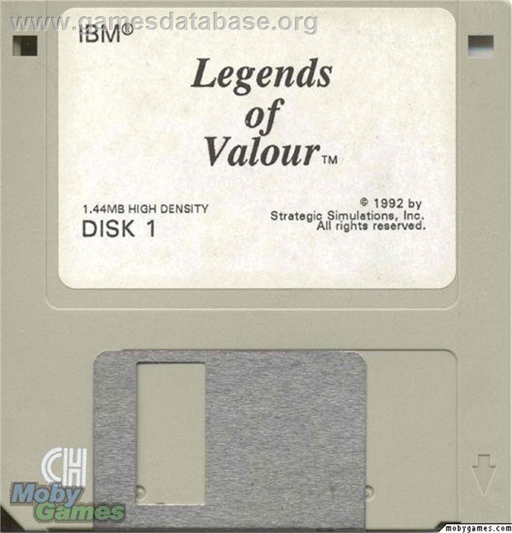 Legends of Valour - Microsoft DOS - Artwork - Disc