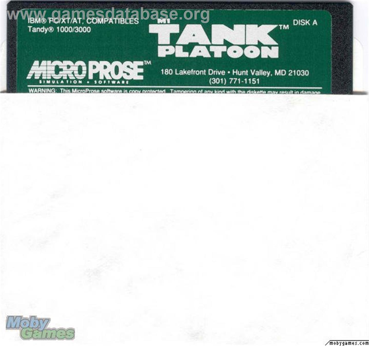 M1 Tank Platoon - Microsoft DOS - Artwork - Disc