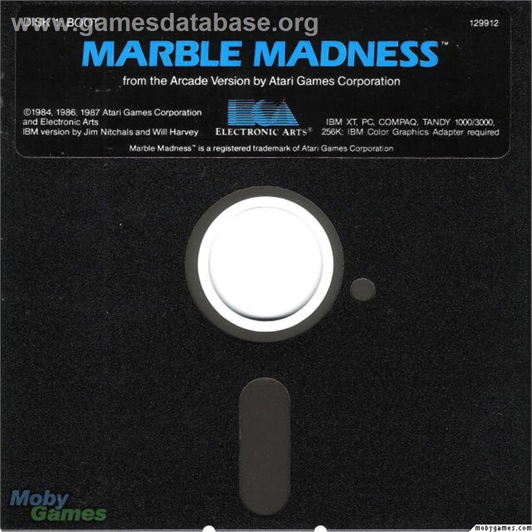 Marble Madness - Microsoft DOS - Artwork - Disc